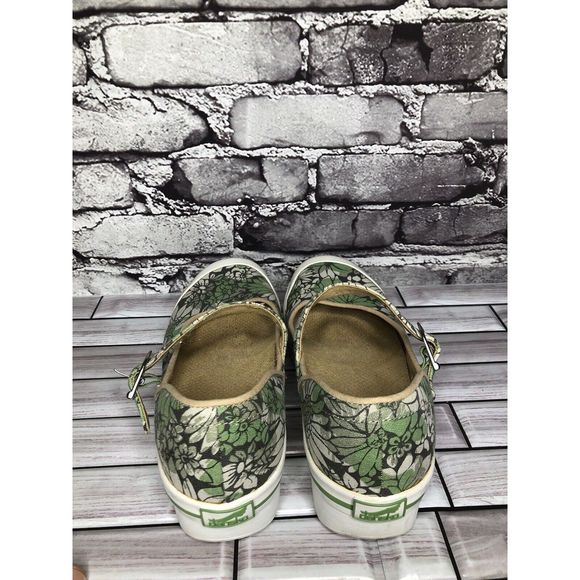 Dansko Vegan Valerie Green Floral Canvas Mary Jane Clog Shoes Women Sz 38EU/7.5M - Picture 6 of 12